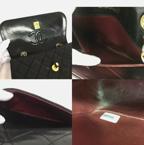 ๐ป๐ปHP๐ป๐ปVintage CHANEL Black Lambskin Crossbody - Picture 9 of 9